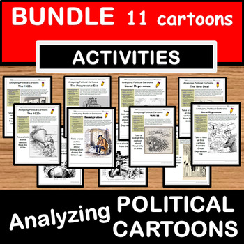 Political Cartoons Worksheet BUNDLE by History and More Store | TpT