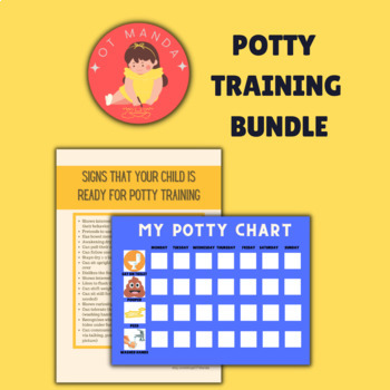 Preview of BUNDLE Potty Training Tracking Chart and Readiness Signs | Occupational Therapy