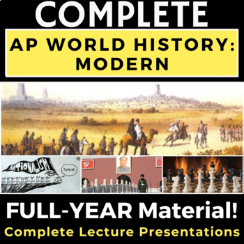 Preview of BUNDLE! PowerPoint AP World History Modern - Full Year Unit 1-9 Presentations