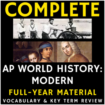 Preview of BUNDLE! PowerPoint AP World History Modern - Full Year Unit 1-9 Review