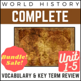 BUNDLE! PowerPoint World History Full Unit 1-5 Review: 1st
