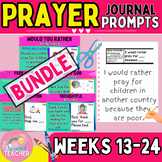 BUNDLE Prayer Journal Writing Prompt with Sentence Starter