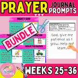 BUNDLE Prayer Journal Writing Prompt with Sentence Starter