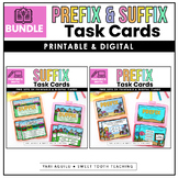 Prefix & Suffix Task Cards & Digital Boom Cards™ | BUNDLE 