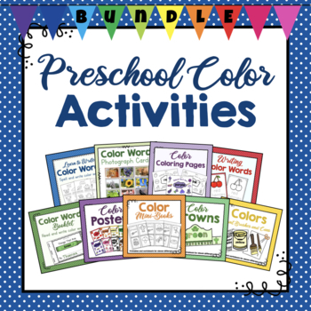 Preview of BUNDLE: Preschool Color Activities