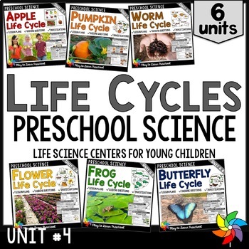 Preview of Life Cycles - Bundle of Preschool PreK Science Centers