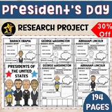 BUNDLE President's Day Research Project Bulletin Board Bio