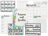 BUNDLE  Printable Succulent Classroom Labels Décor Lesson 