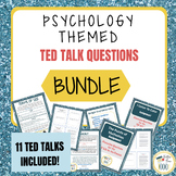 BUNDLE Psychology Themed TED Talk Video Questions AP Psychology