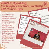 BUNDLE: Public Speaking Lecture, Activity and Warm-Up Series!