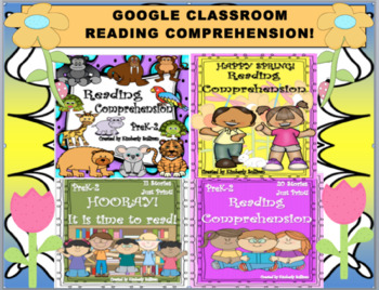 Preview of BUNDLE READING COMPREHENSION FOR GOOGLE CLASSROOM DISTANCE LEARNING