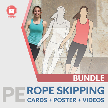 Preview of ROPE SKIPPING | P.E. 27 Jump Rope Trick Cards + Poster + 28 Videos