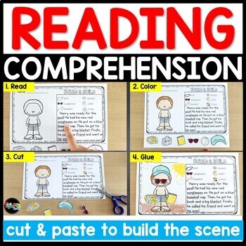 Preview of Reading Comprehension Passages Earth Day Spring 1st Grade Worksheets