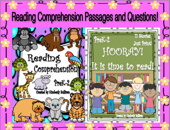 Preview of BUNDLE Distance Learning Reading Comprehension Passages and Questions K - 1