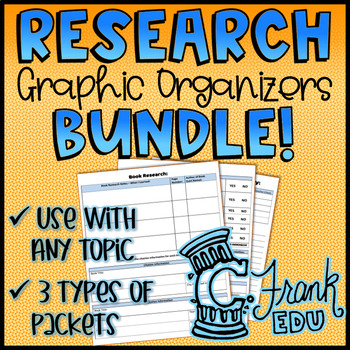 Preview of BUNDLE: Research Graphic Organizers (For Any Topic!)