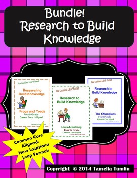 Preview of BUNDLE!!! Research to Build Knowledge Packets (All THREE in one Bundle)
