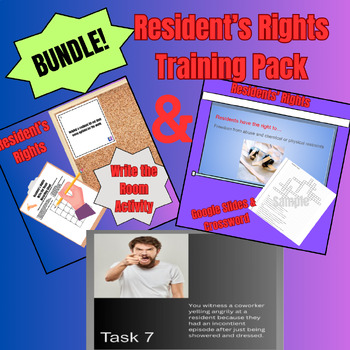 Preview of BUNDLE! Resident's Rights Comprehensive Training Pack for Nurse Aides (CNAs)