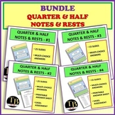 BUNDLE: Rhythm Counting Basics - Quarter & Half Notes & Rests