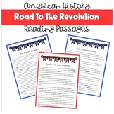 BUNDLE: Road to the Revolution Reading Passages and Activities