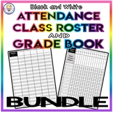 BUNDLE! Roster Attendance Sheet and Grade Book Templates -
