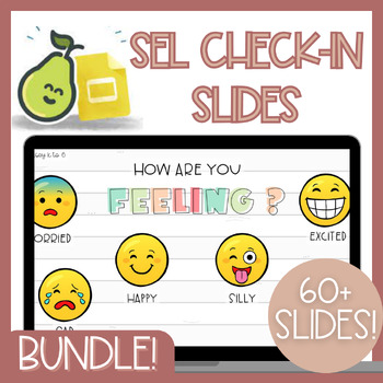 Preview of BUNDLE | SEL Activities 1st Grade | Google Slides & Pear Deck | Morning Meeting