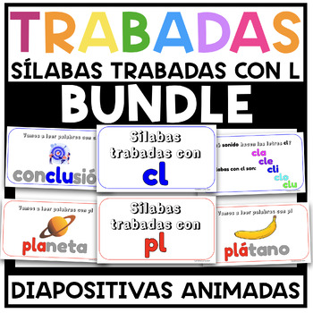 Preview of BUNDLE SILABAS TRABADAS CON L | CONSONANT BLENDS WITH L IN SPANISH
