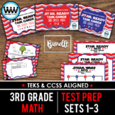 SETS 1-3 BUNDLE - STAR READY 3rd Grade Math Task Cards - S