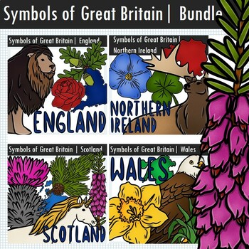 Preview of BUNDLE | SYMBOLS OF GREAT BRITAIN | CLIP ART