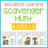 BUNDLE Scavenger Hunt - ZOOM Distance Learning Virtual Mee