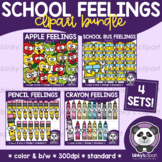 BUNDLE School Feelings by Binky's Clipart | Emotions Clip Art