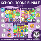 BUNDLE - School Supply Icons by Binky’s Clipart | Classroom