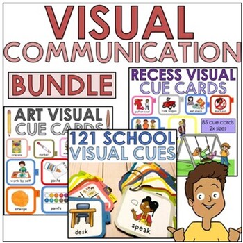 BUNDLE: School communication visuals. Pictures, cue cards, & schedules ...