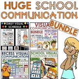 School communication visuals with pictures | Cue cards and