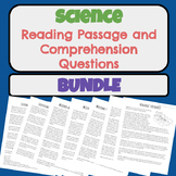 BUNDLE - Science Reading Passages and Comprehension Questions