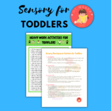 BUNDLE Sensory Activities for Toddlers | Occupational Ther