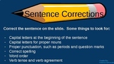 BUNDLE: Sentence Correction PowerPoints (beginner, interme