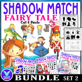 BUNDLE Shadow Matching Fairy Tales Set2 Cut & Paste Activi