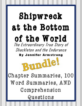 Preview of BUNDLE! Shipwreck at the Bottom of the World - Summaries + Questions