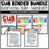 BUNDLE | Short-Term, Long-Term, and Maternity Leave Sub Binder