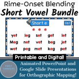 BUNDLE Short Vowel Backward Blending for Decoding Phonics 