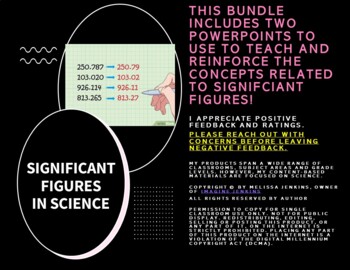 Preview of BUNDLE: Significant Figures PowerPoints (teach significant figures in science)