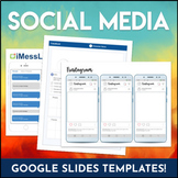 BUNDLE! Social Media Templates for GoogleSlides: Fakebook,