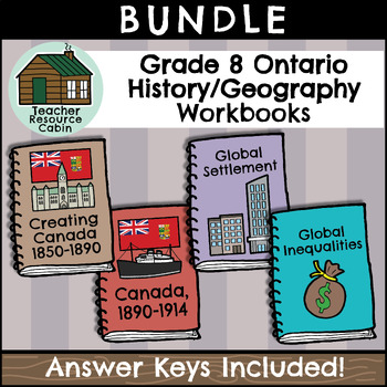 Preview of Grade 8 Ontario History and Geography Workbooks