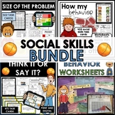 Social skills behavior activities worksheets task cards | Digital