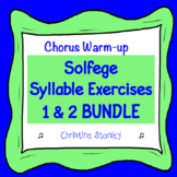 Solfege Exercises 1 and 2 Sheet Music BUNDLE ♫ ♫ ♫