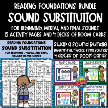 Preview of BUNDLE Sound Substitution to Make New Words - CVC Swap a Sound