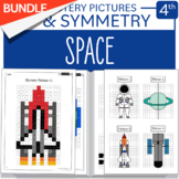 BUNDLE Space - Symmetry + Math Mystery Pictures Grade 4: O