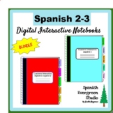 BUNDLE!!! Spanish 2 & 3 Digital Interactive Notebook (Dist