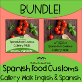 BUNDLE Spanish Gallery Walk Food Culture and Menu Choices 