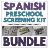 BUNDLE Spanish Preschool Speech & Language Screening Kit -